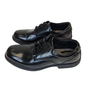 Nunn Bush Mens Baker Street Plain Toe Oxford Comfort Black Laced Shoes Sz 11M